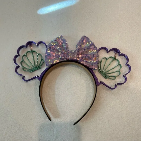 Disney Purple and Green Sequin Headband